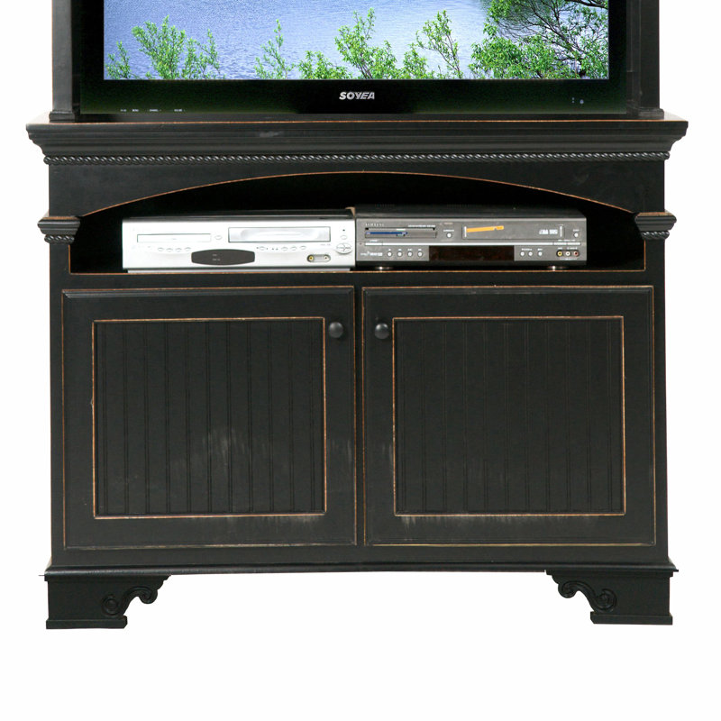 August Grove® South Perth Solid Wood TV Stand for TVs up to 55